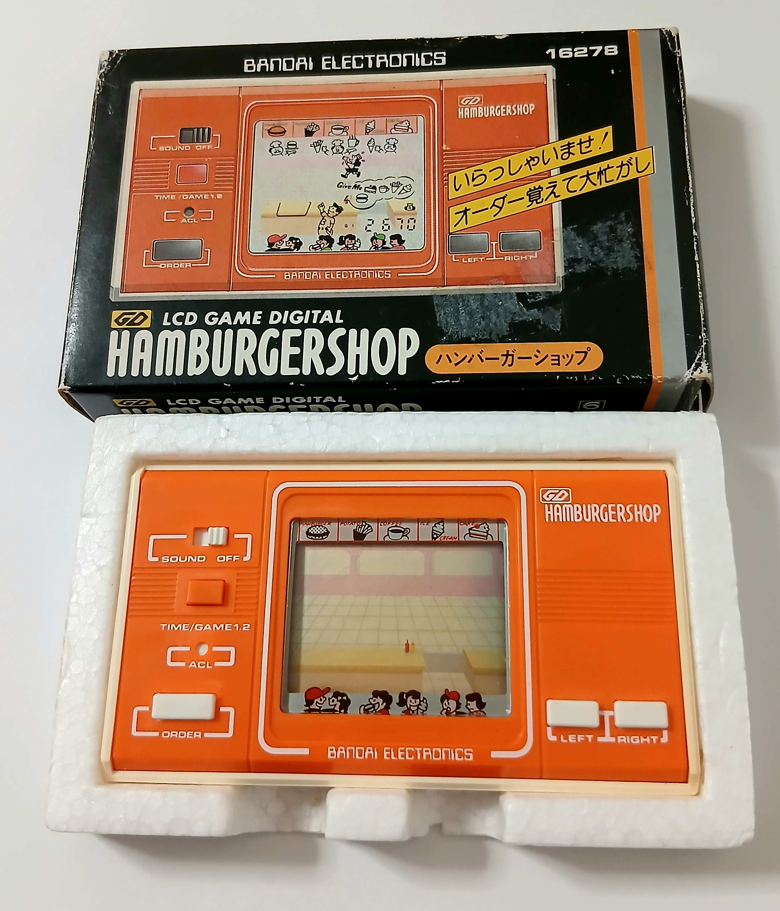 JUNK! LCD Game Digital HAMBURGER SHOP Bandai 1981 Japan