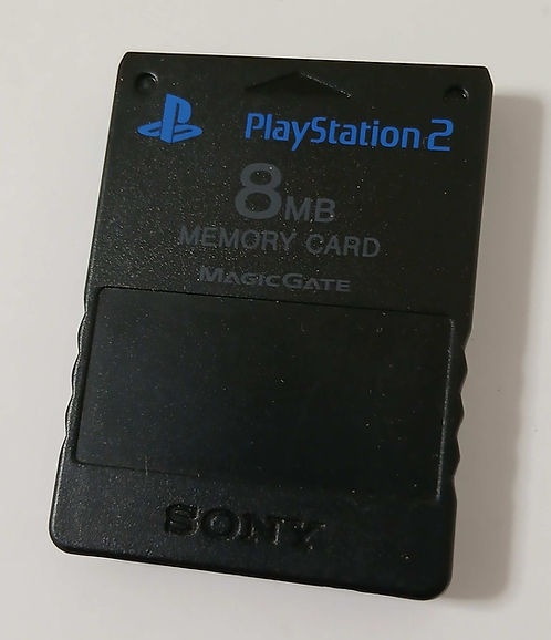 8MB Memory Card SCPH-10020 Black - Sony PlayStation 2 PS2 - Japan