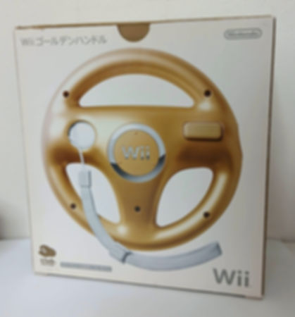 Club Nintendo Golden Handle Steering Wheel Controller - Nintendo Wii - Japan