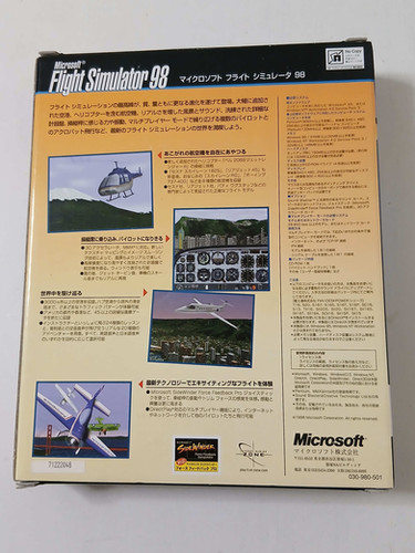 Windows 98 PC CD-Rom Microsoft Flight Simulator '98 Big Box PC
