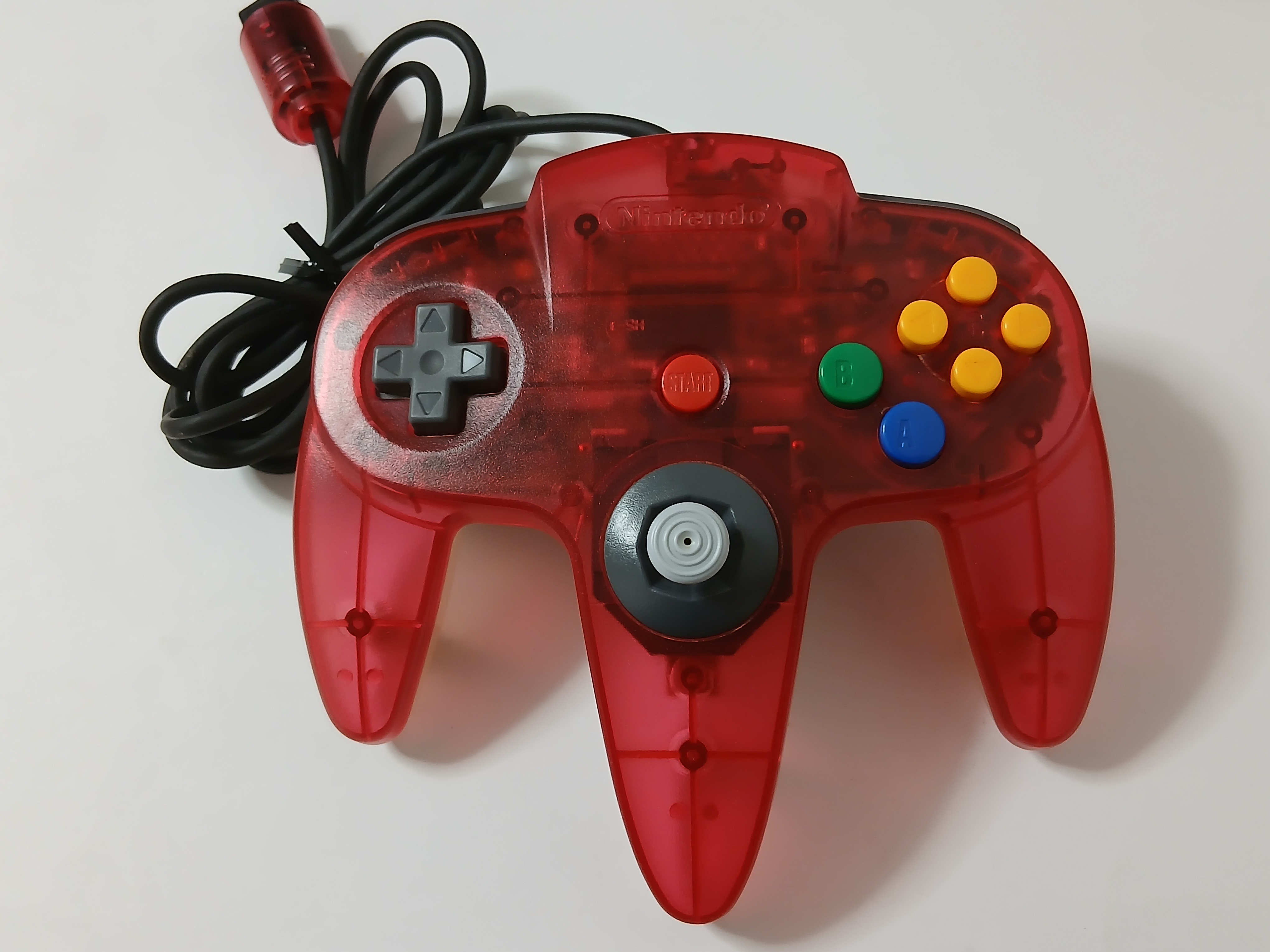 Nintendo 64 N64 Controller Genuine (Clear Red) NUS-005 - Japan