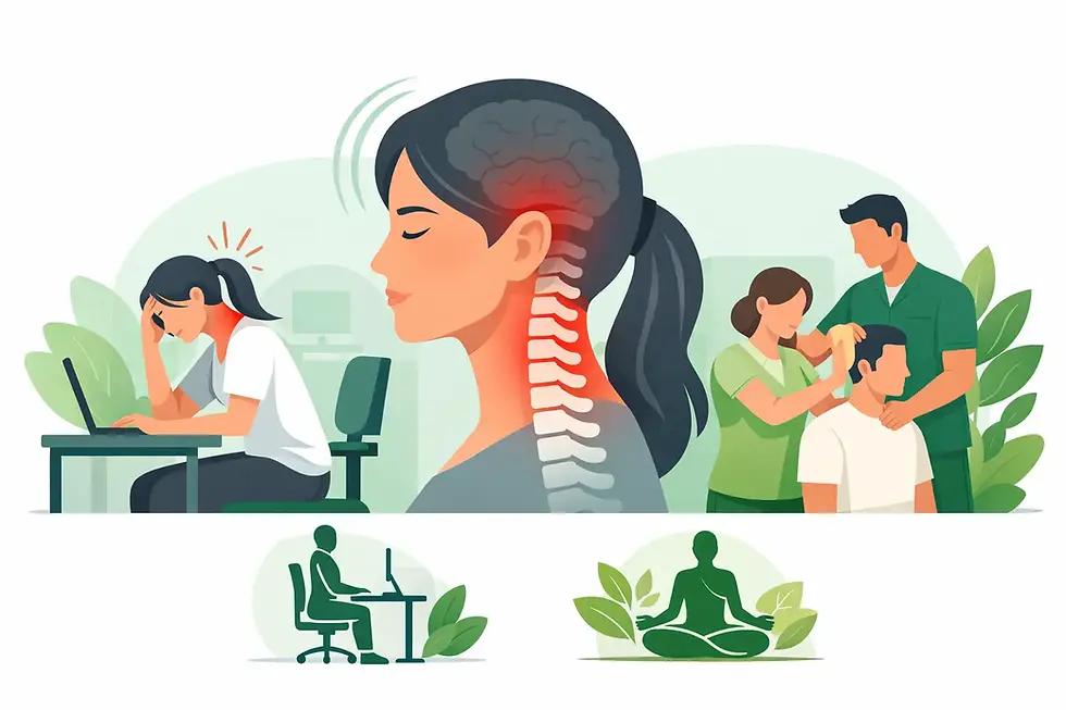 Does your Posture cause Headaches? And what can help?