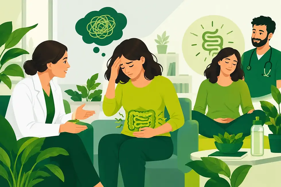 Stress can worsen IBS symptoms
