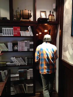 secret entrance to the bar