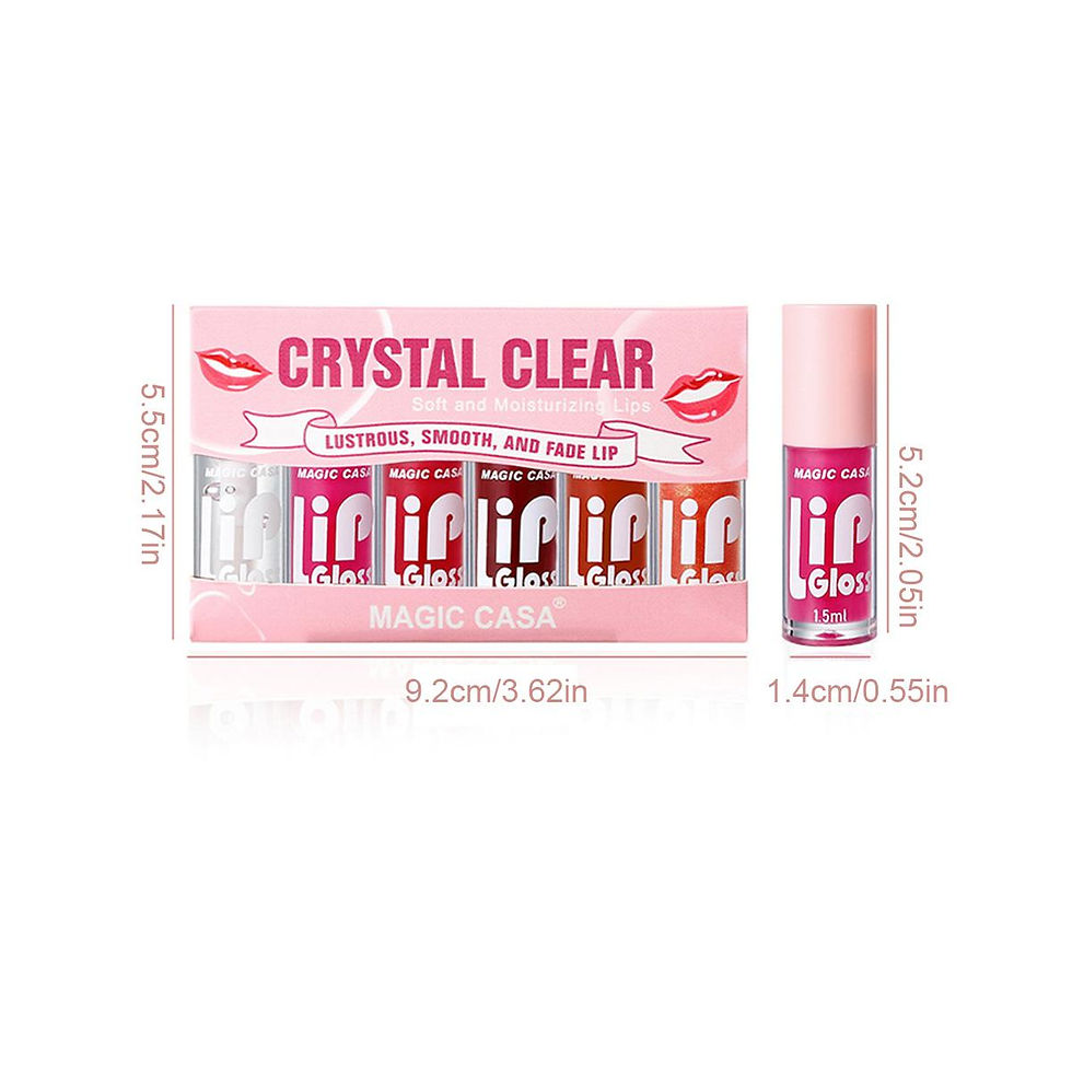 Thumbnail: 6pcs/set Small bottle Hydrating Jelly Lip Oil long-lasting Moisturizing  smooth 