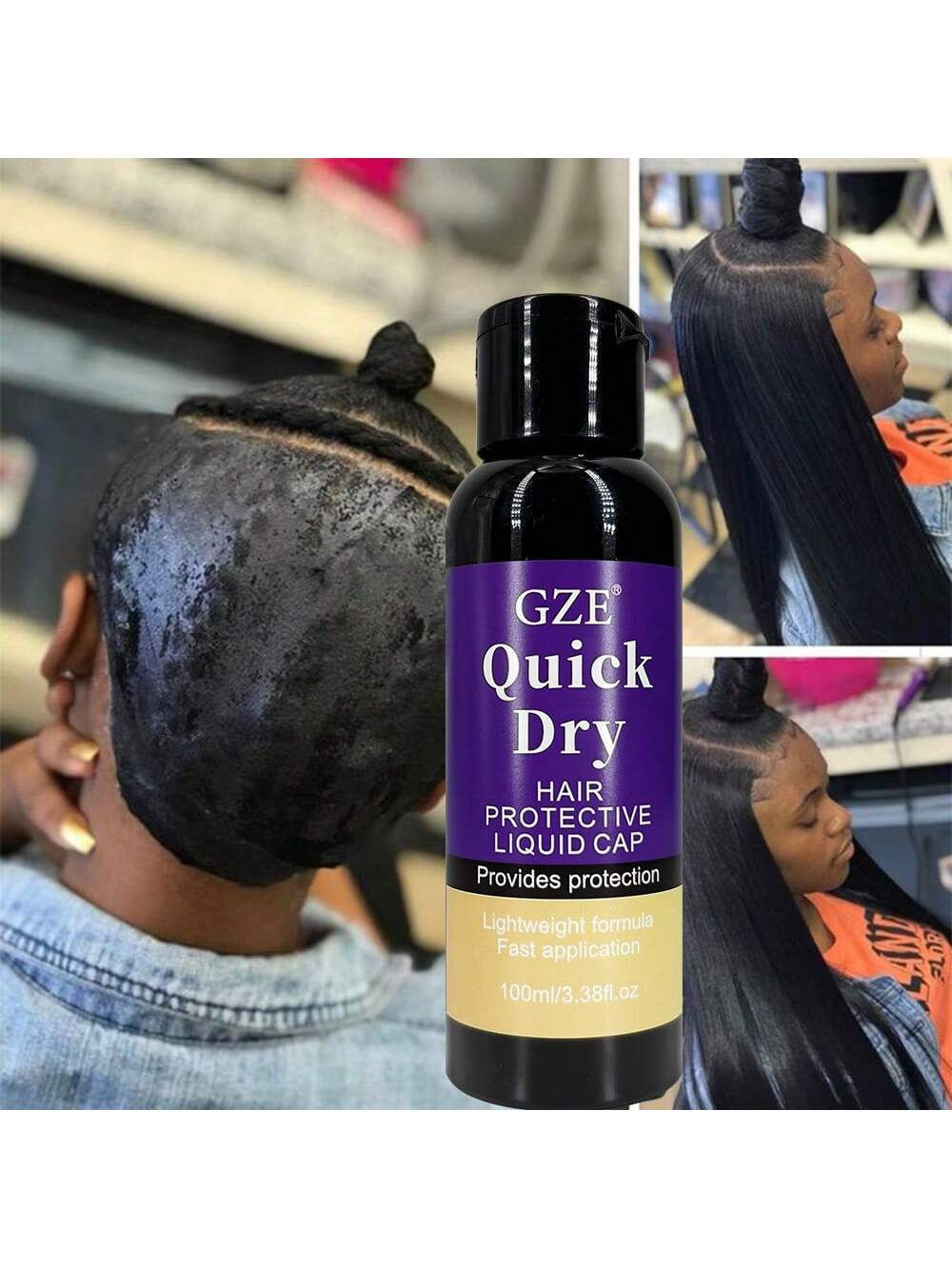 GZE Hair Protective Covering Weave Glue Liquid Protective Shield Quick Weave Pro