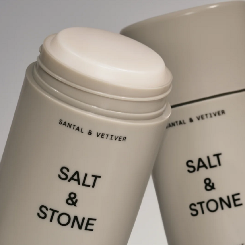 75g SALT & STONE Perfume Deodorant Stick Solid Balm Long Lasting Sandalwood Char