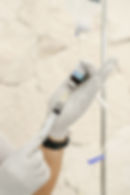 Close-up of an IV drip set, highlighting sterile equipment for intravenous therapy at Regeneris Therapy.