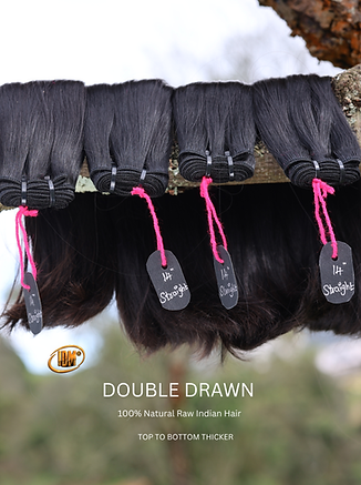 100% Natural Double Drawn Straight Hair