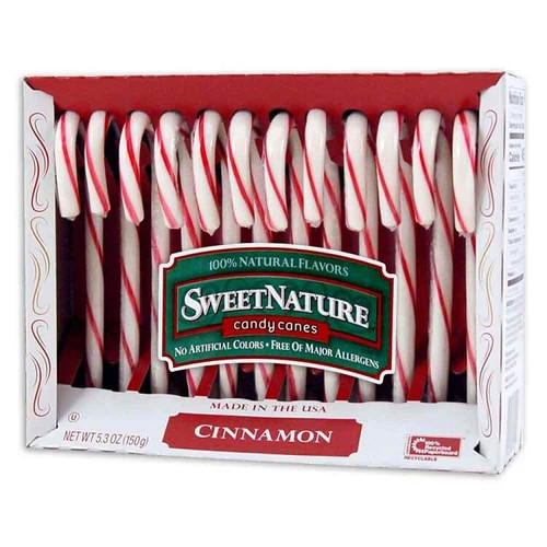 Sweet Nature Cinnamon Candy Canes 150g La Tienda Americana