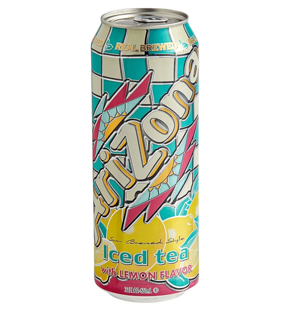 arizona iced tea lemon 650ml te frio limon lata grande