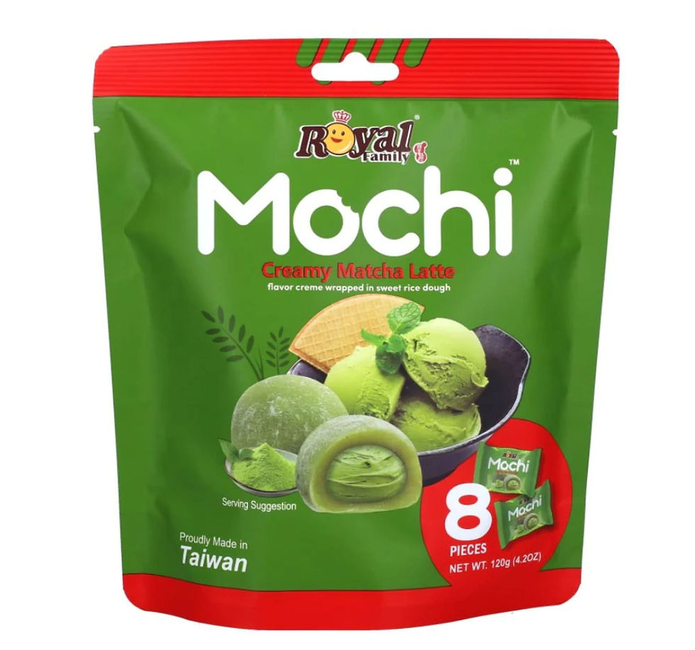 royal family mochi creamy matcha latte 120g mochi de te matcha cremoso