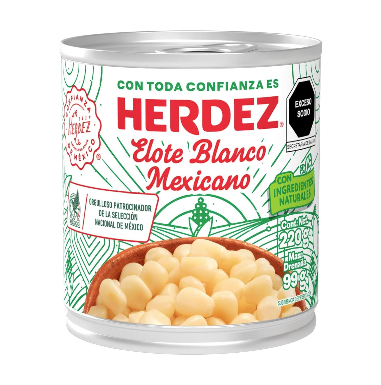 Herdez Elote Blanco Mexicano 220g