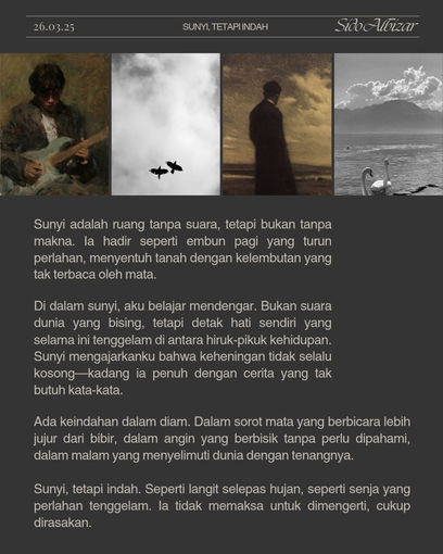 Sunyi tetapi tenang