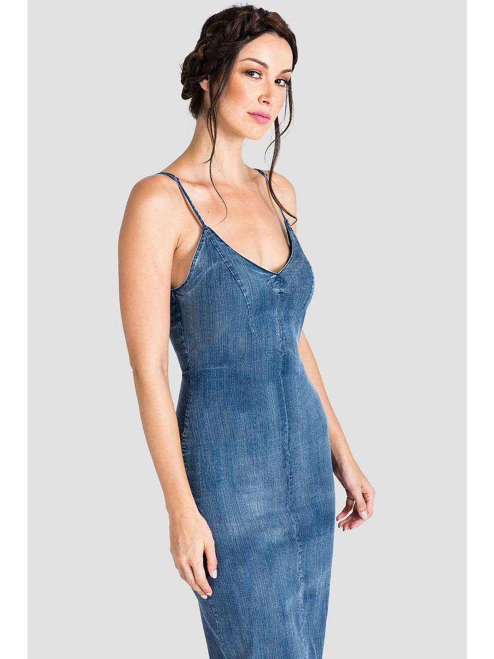 Thumbnail:  PERMANENTLY OUT OF STOCK Slip It Denim Dress