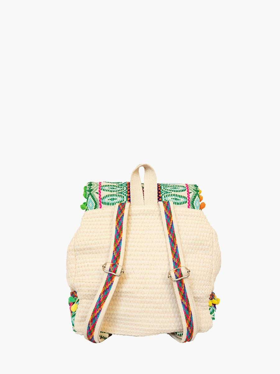 Thumbnail: Aztec Cotton Backpack w/ Tassels

