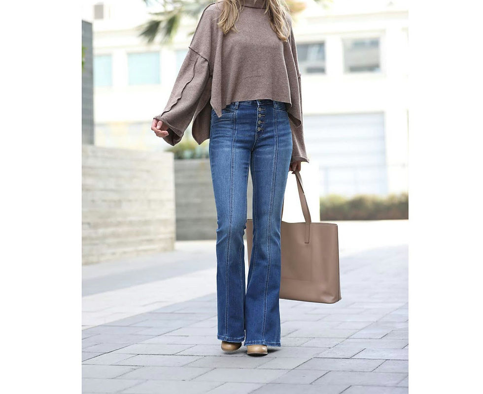 Thumbnail: Heather Grey Mock Neck Sweater