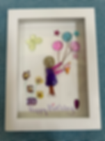 Happy Birthday 5 x 7” custom order  shadowbox 