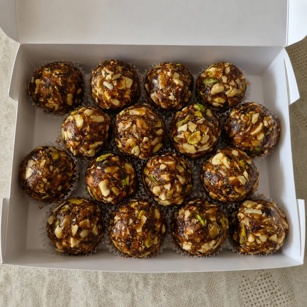 Pure Dryfruit Laddu with Dates – Homemade - No Added Sugar (500 gm)