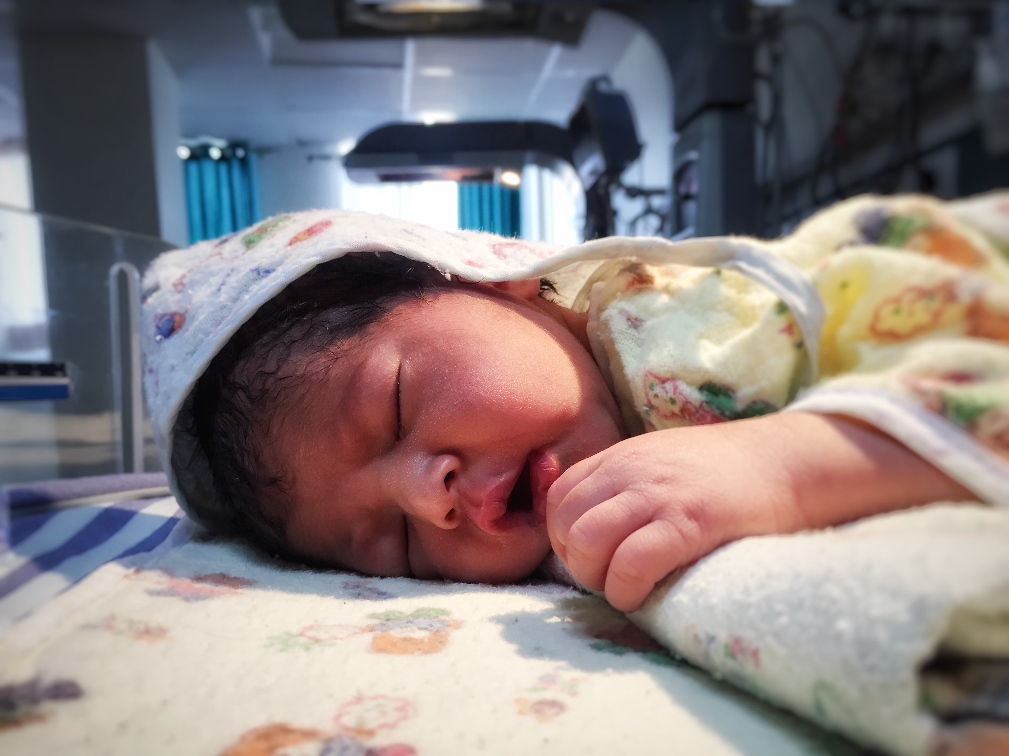 Newborn in nursery