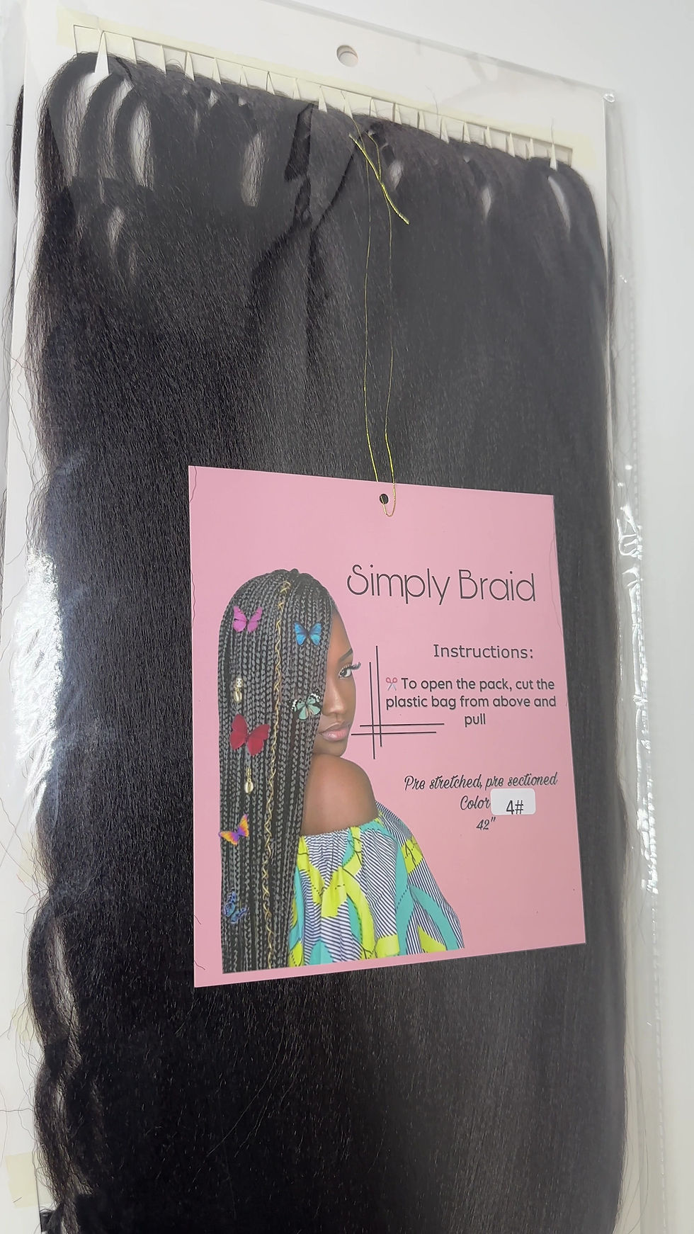 Thumbnail: pre-sectioned hair 42 inches, color 4