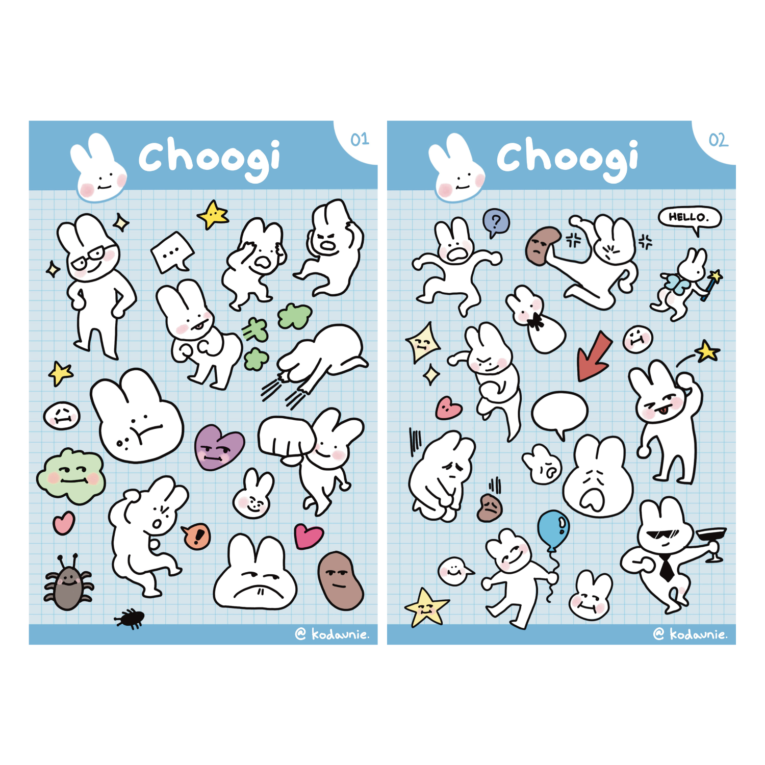 Choogi Sticker Sheet