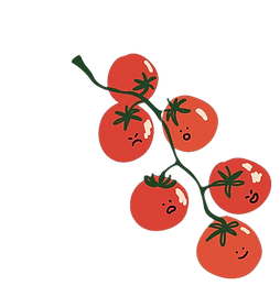 A bunch of tomatoes 