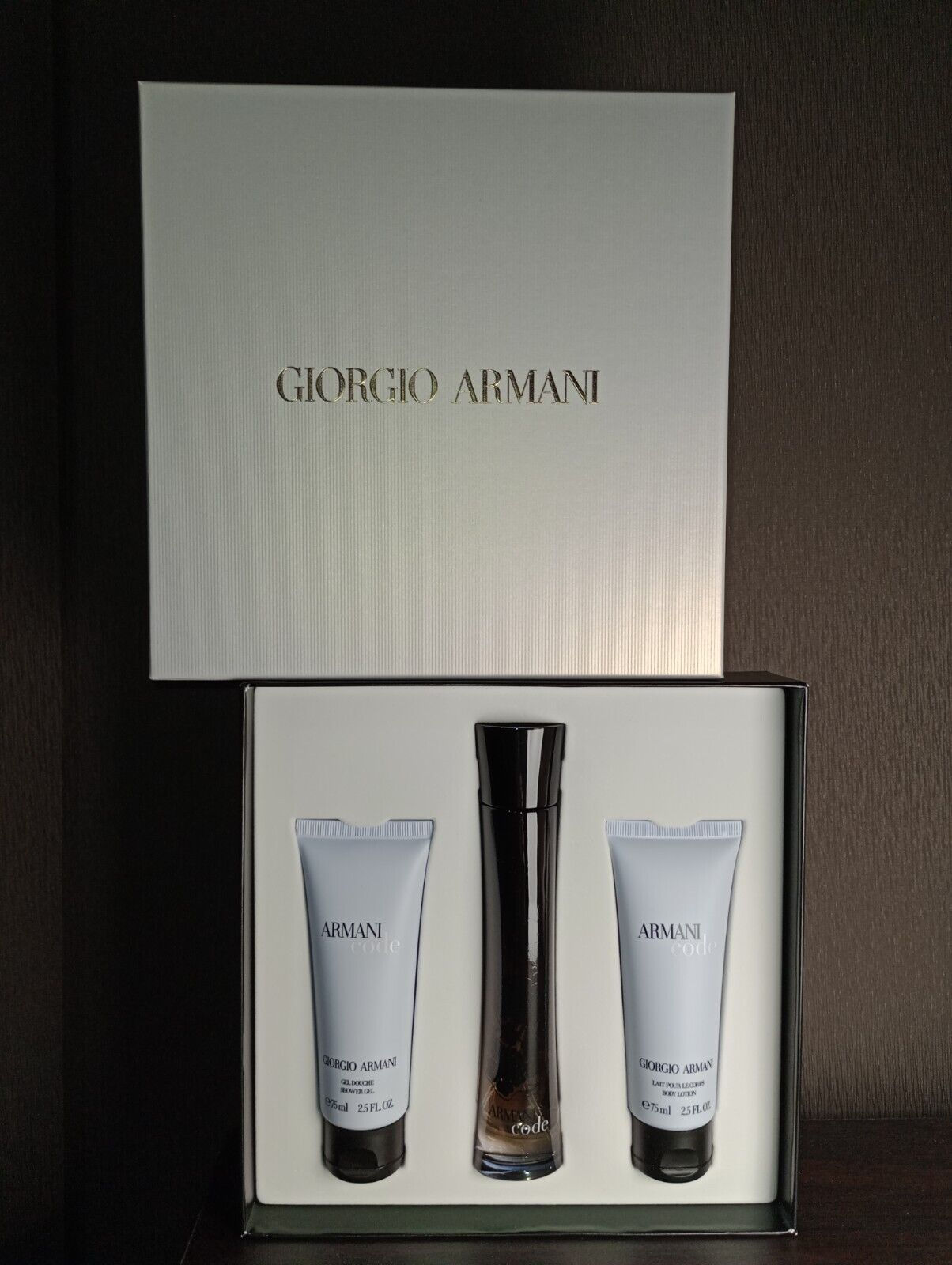 Giorgio Armani Armani Code EDP 75ml 3pc Gift Set OLDER FORMULA