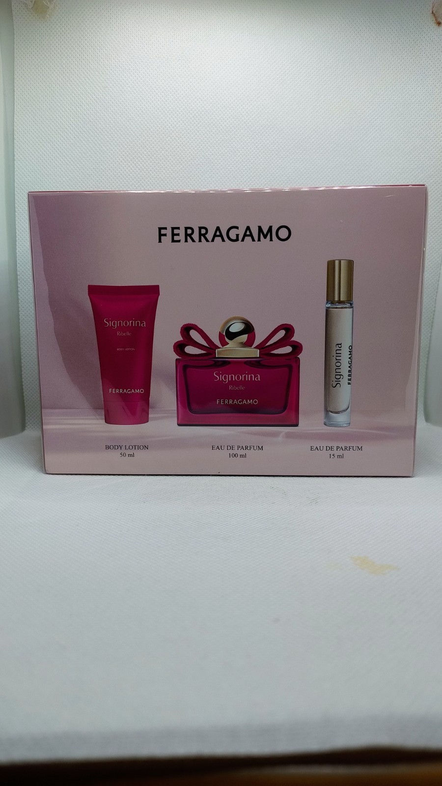 ferragamo signorina ribelle 100ml EDP 3 pack gift set