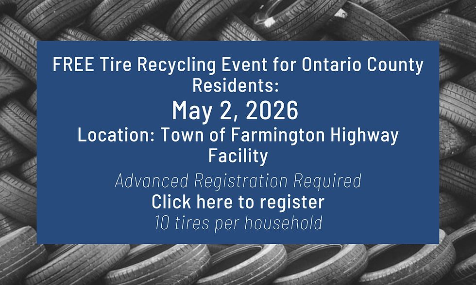 Tire Recycling Event: May 2, 2026