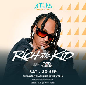RICH THE KID in Bali: A Night of Hip-Hop Energy at Atlas Beach Club