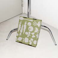 Free Cardboard Box Leaning Against the Tripod Mockup.png