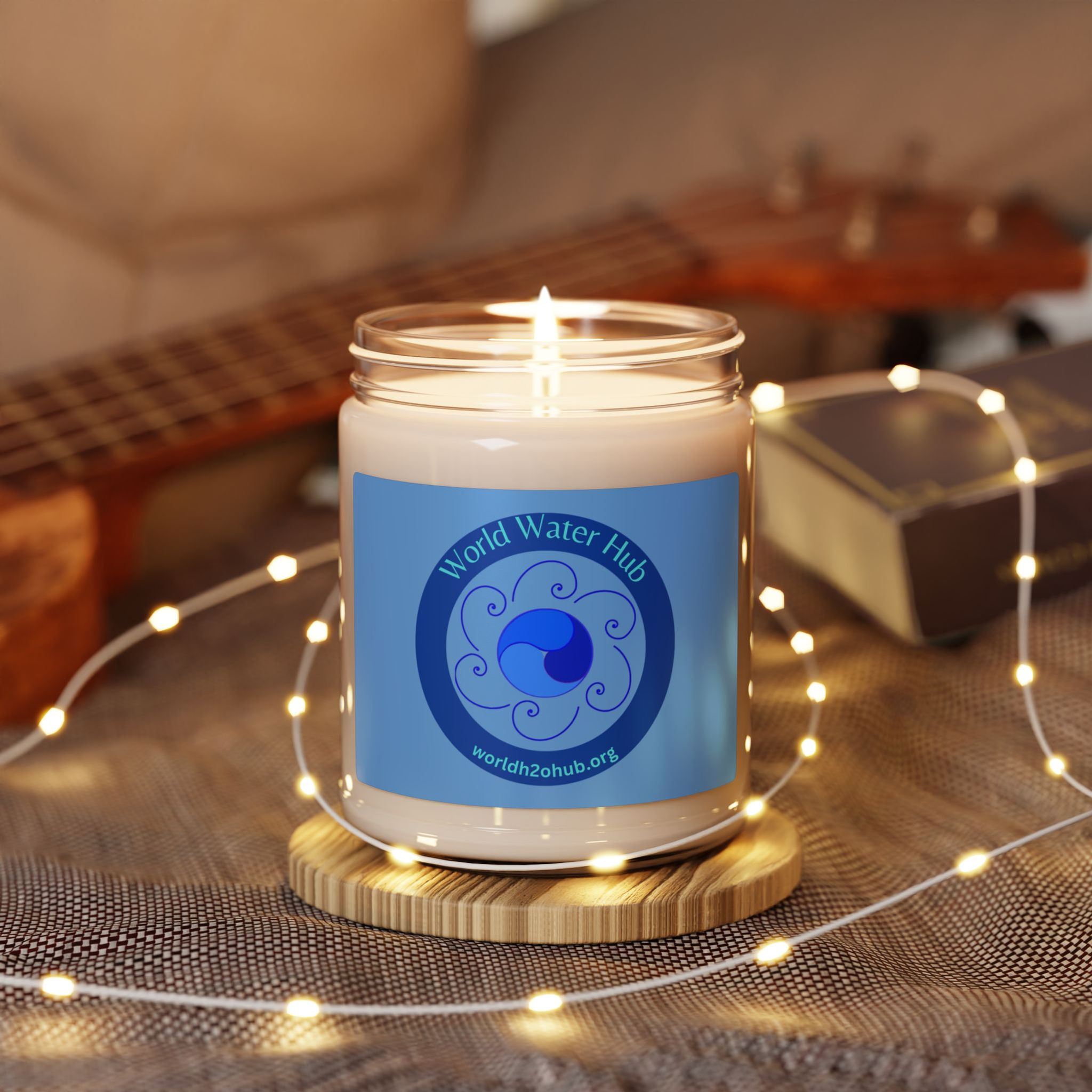 World Water Hub | 100% Natural Soy Wax Candle | Environment & Water Conservation