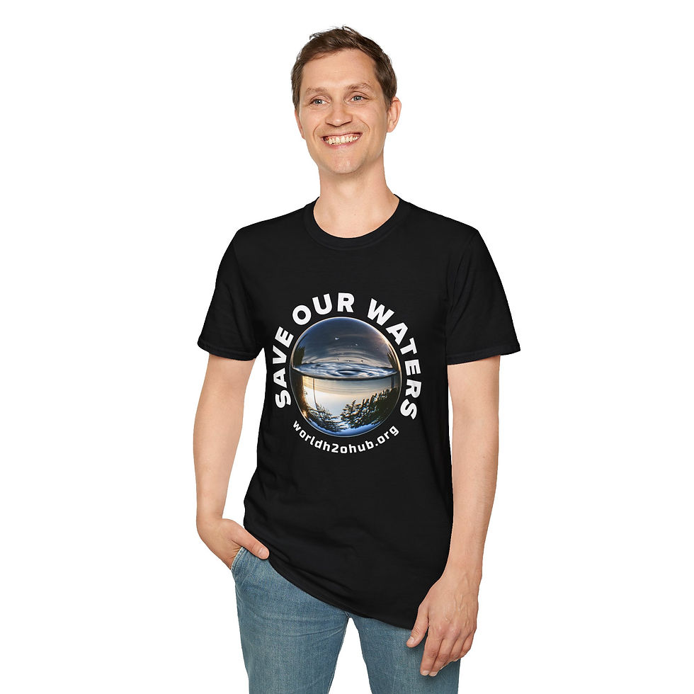 Thumbnail: Sphere | Environment & Water Conservation T-Shirt | 100% Cotton | Black