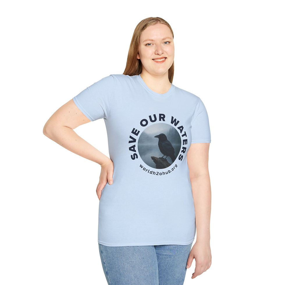 Thumbnail: Raven | Environment & Water Conservation T-Shirt | 100% Cotton | Light Blue