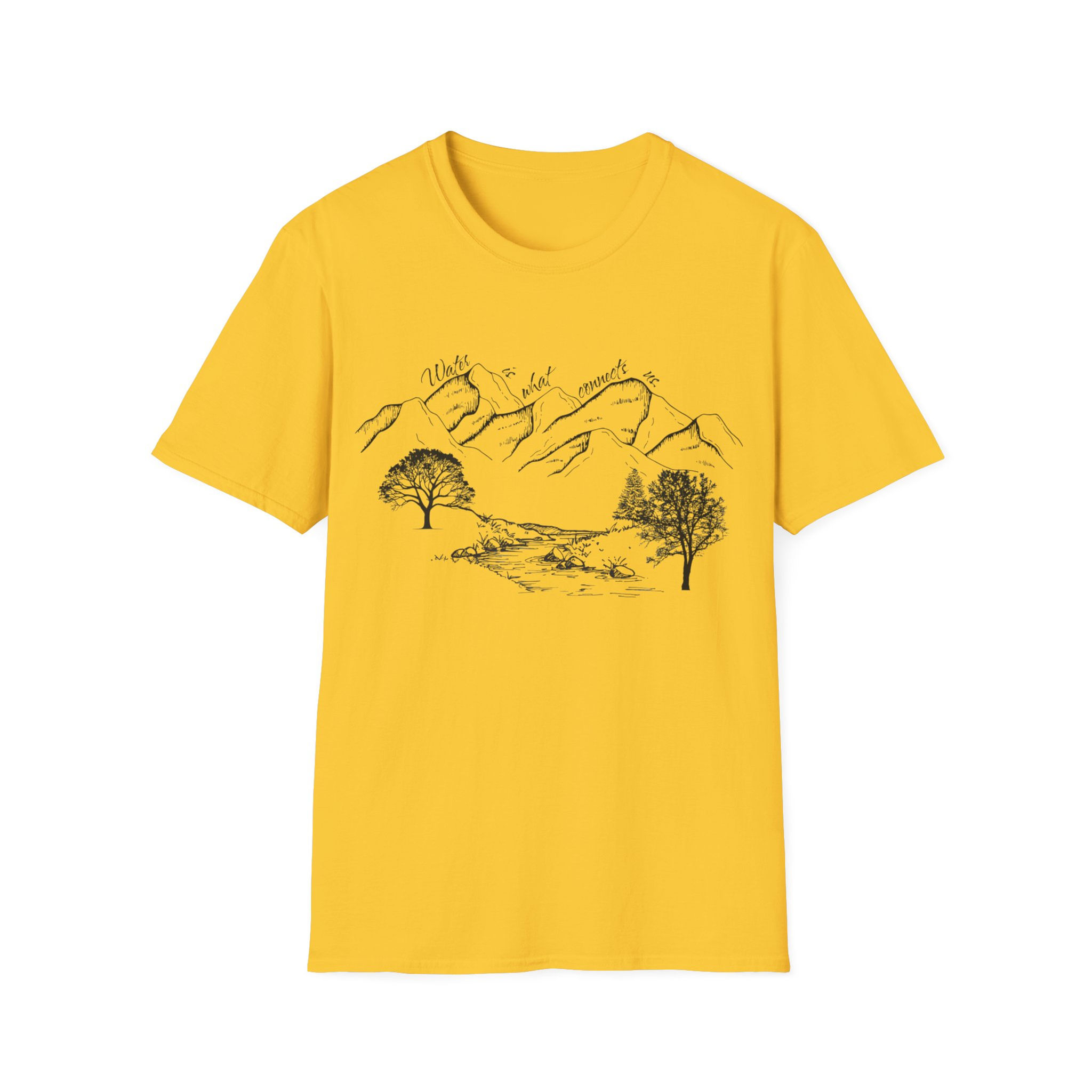 Water Connects Us | Environment & Water Conservation T-Shirt | Cotton | Daisy