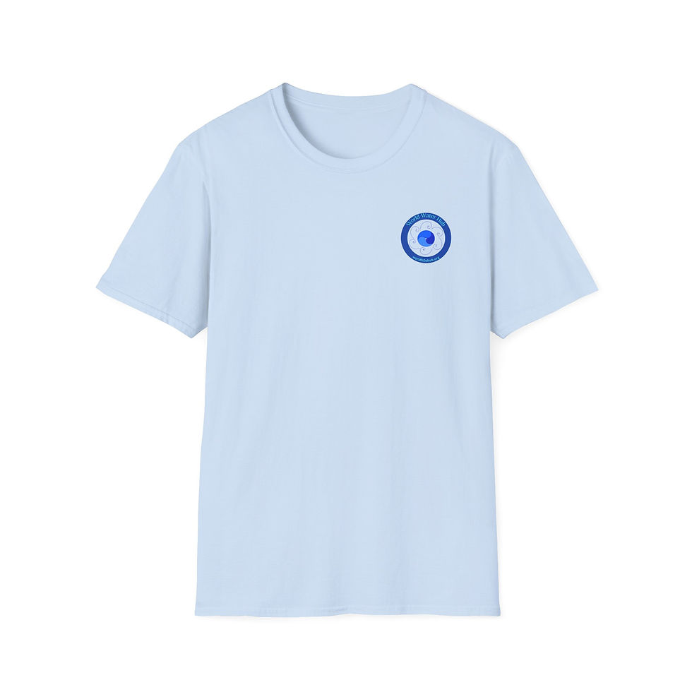 Thumbnail: World Water Hub | Environment & Water Conservation T-Shirt | Cotton | Light Blue