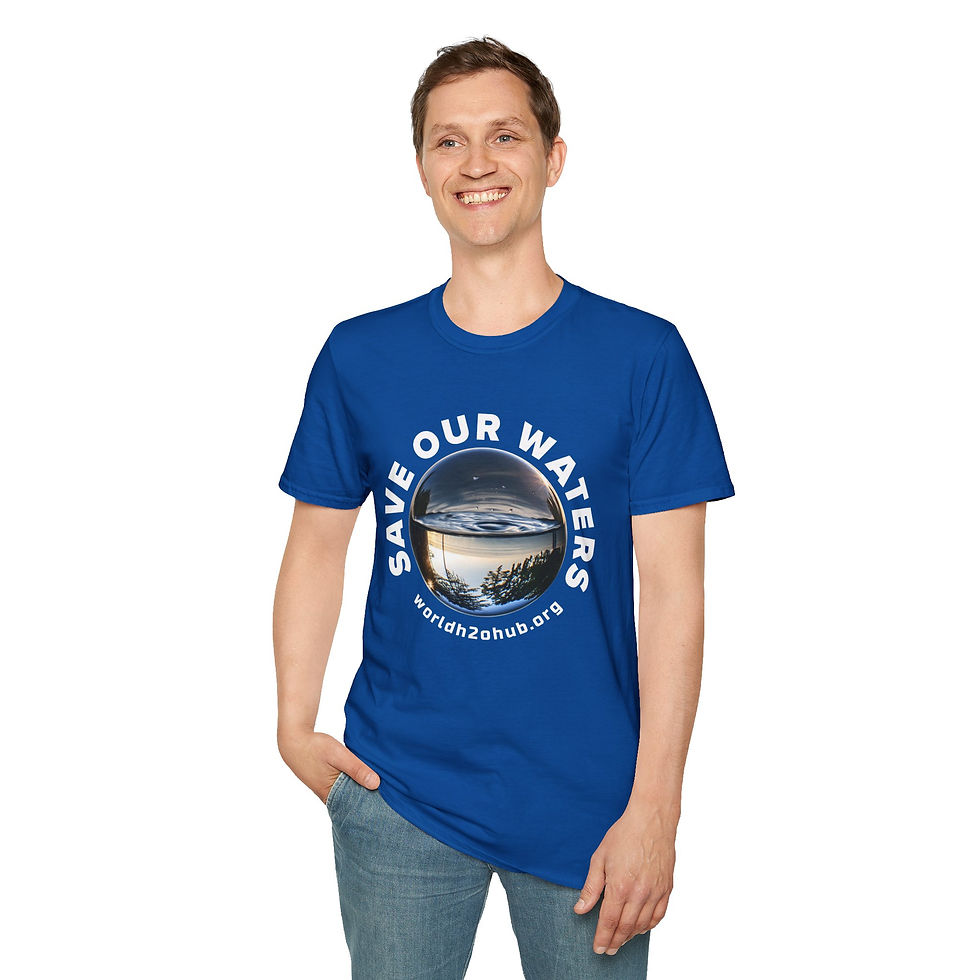 Thumbnail: Sphere | Environment & Water Conservation T-Shirt | 100% Cotton | Royal Blue