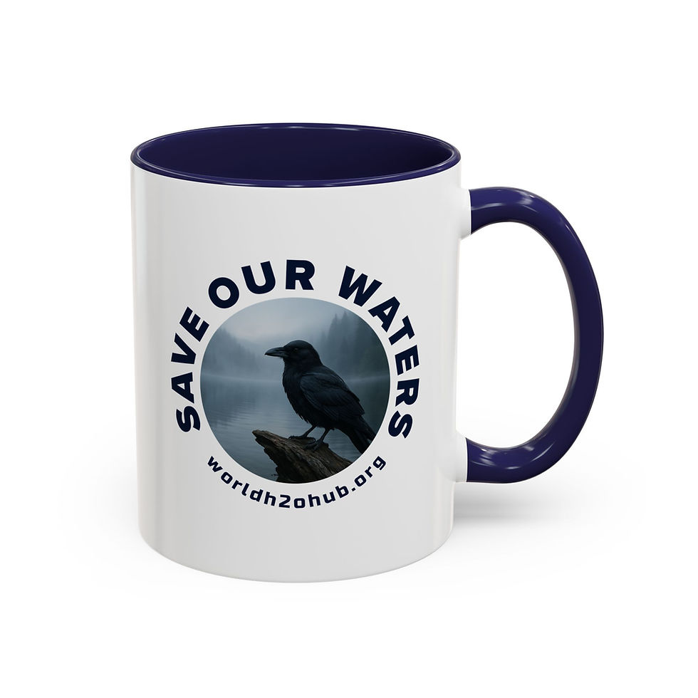 Raven | Environment & Water Conservation | 11oz Coffee Mug | Navy Blue