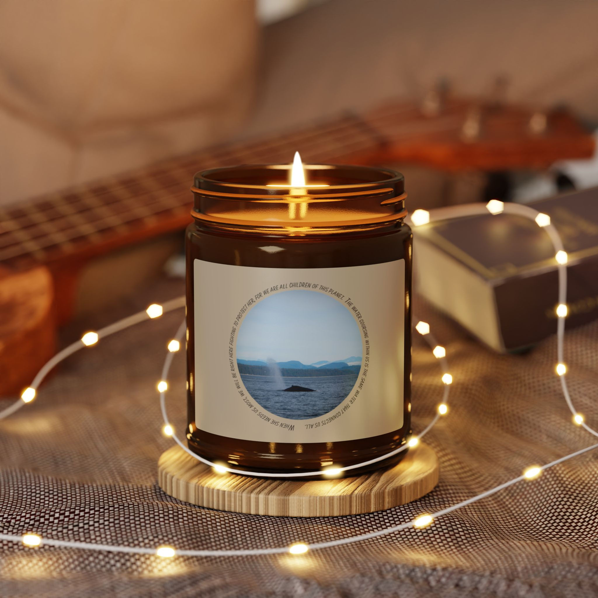 Humpback Whale | 100% Natural Soy Wax Candle | Environment & Water Conservation