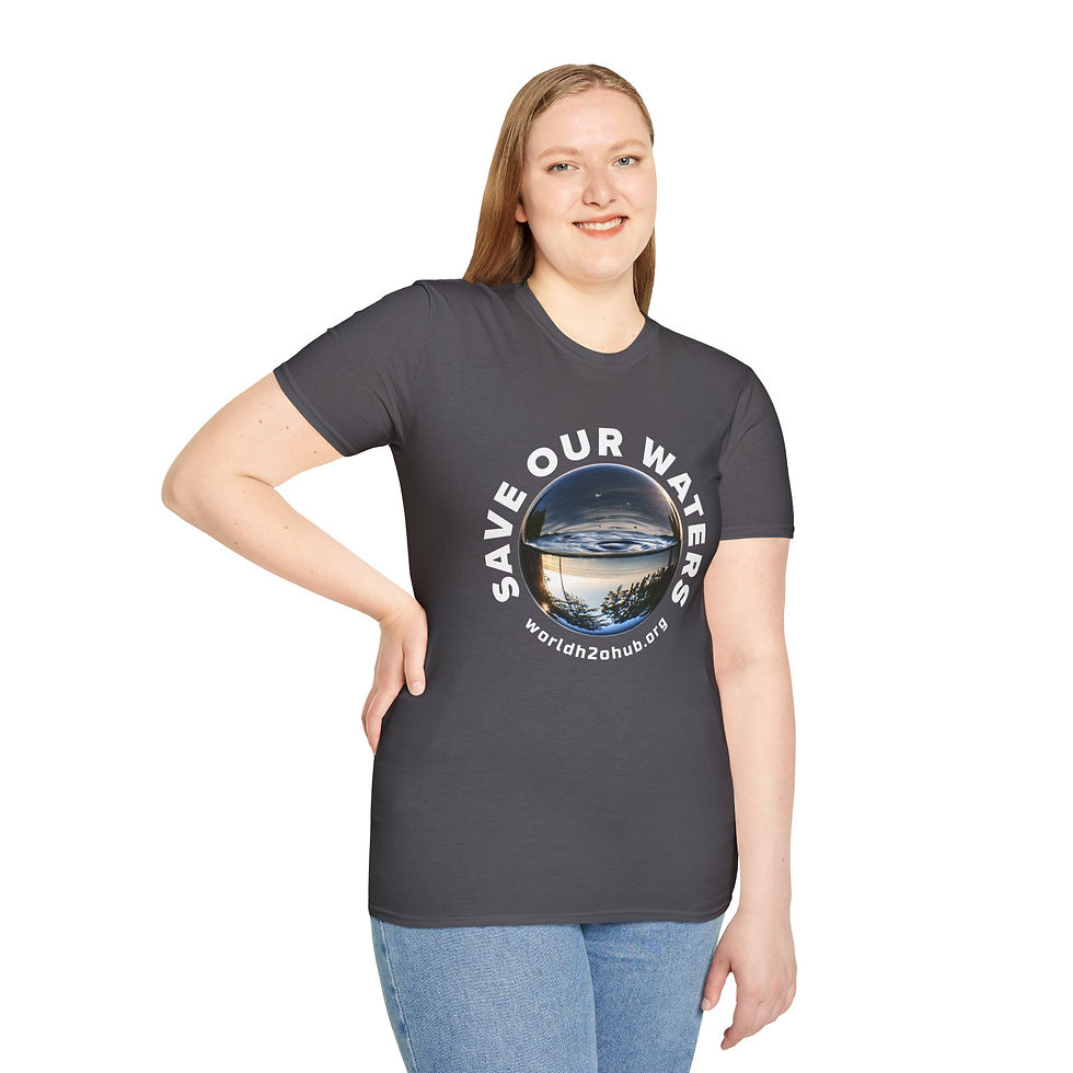 Thumbnail: Sphere | Environment & Water Conservation T-Shirt | 100% Cotton | Charcoal