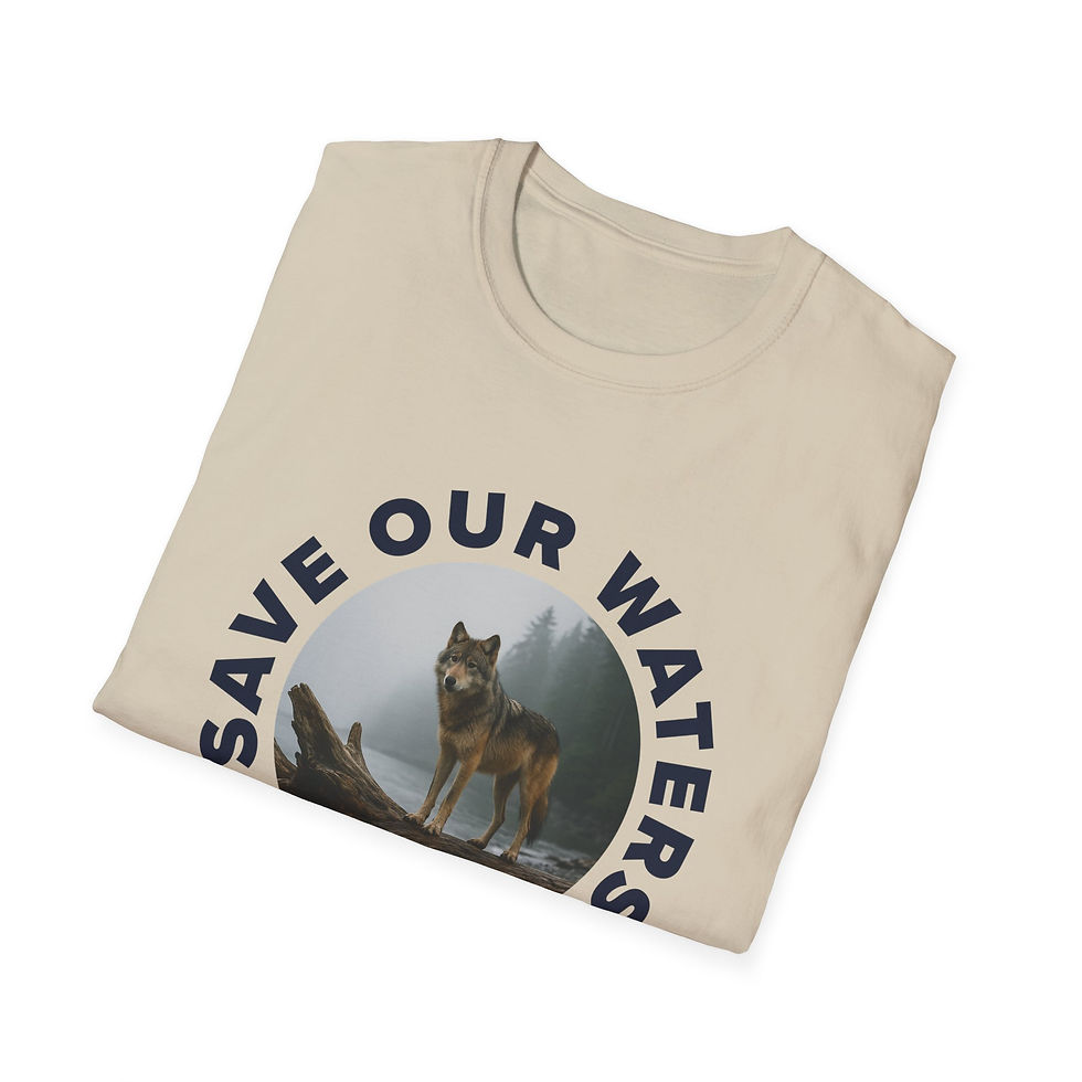 Thumbnail: Sea Wolf | Environment & Water Conservation T-Shirt | 100% Cotton | Sand