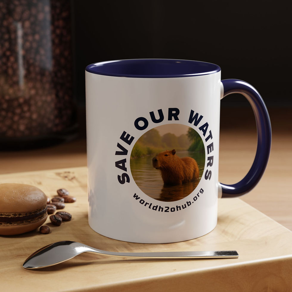 Capybara | Environment & Water Conservation | 11oz Coffee Mug | Navy Blue