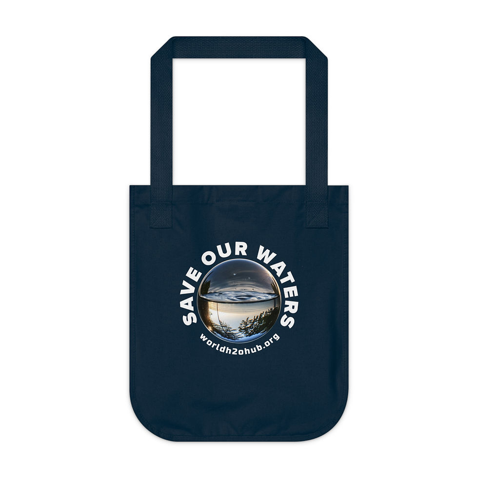 Sphere | 100% Certified Organic Cotton Tote Bag | Eco-Friendly | Navy