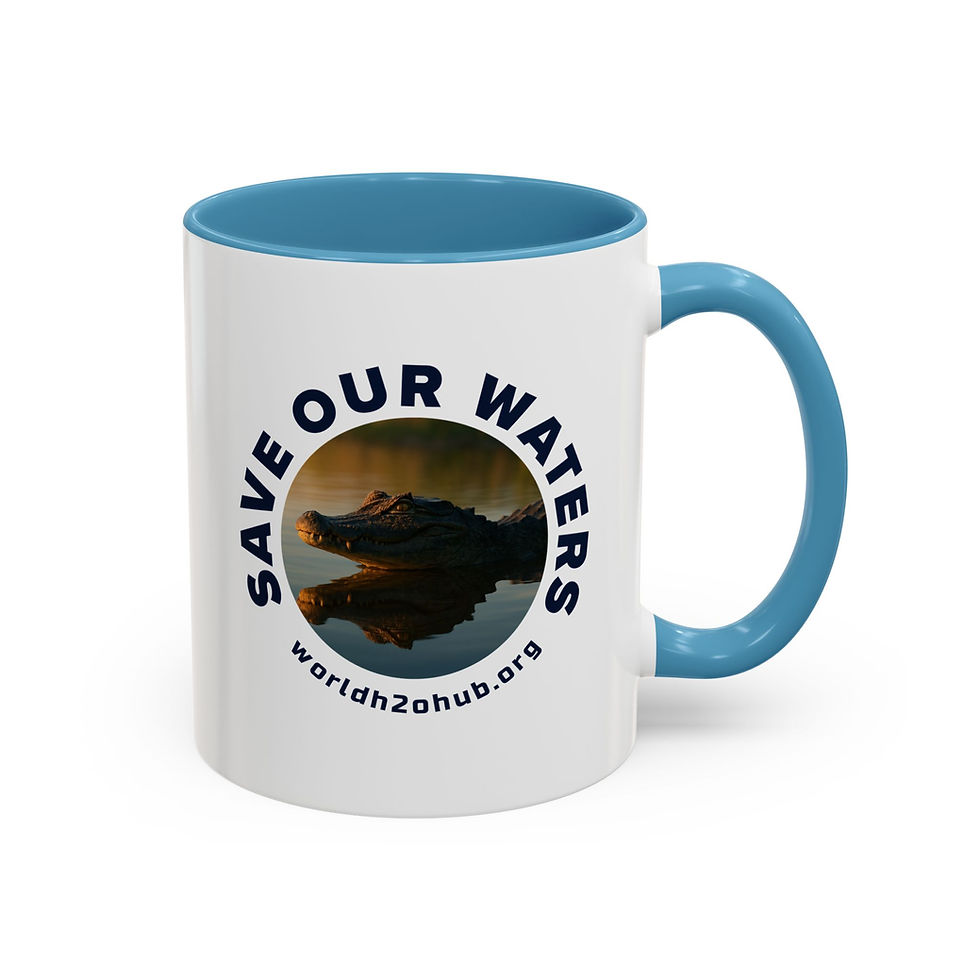 Caiman | Environment & Water Conservation | 11oz Coffee Mug | Light Blue