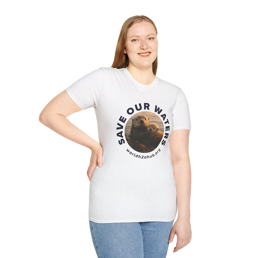 Thumbnail: Sea Otter | Environment & Water Conservation T-Shirt | 100% Cotton | White