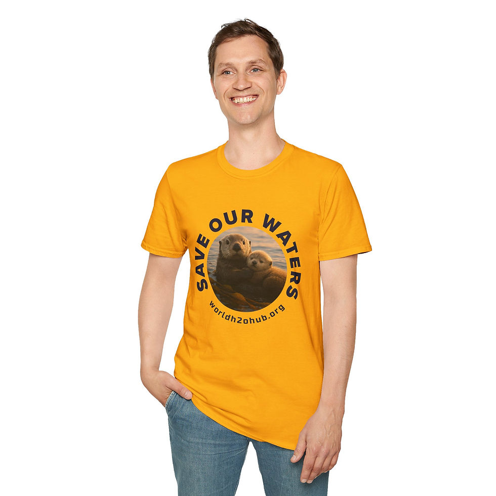 Thumbnail: Sea Otter | Environment & Water Conservation T-Shirt | 100% Cotton | Gold