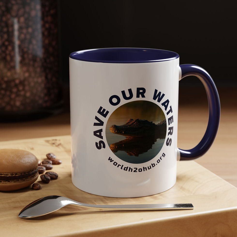 Caiman | Environment & Water Conservation | 11oz Coffee Mug | Navy Blue