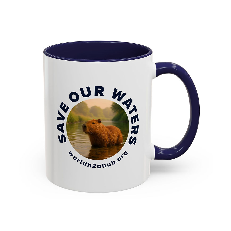 Capybara | Environment & Water Conservation | 11oz Coffee Mug | Navy Blue
