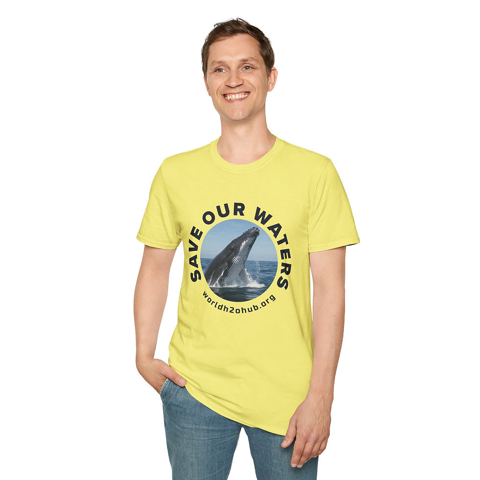 Thumbnail: Humpback Whale | Environment & Water Conservation T-Shirt | 100% Cotton | Cornsilk